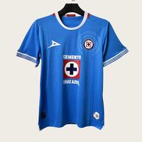 CRUZ AZUL Home Short Sleeve Breathable Quick Dry Soccer Jersey LIGA MX 2024/25