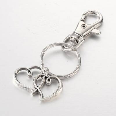 Heart to Heart Alloy Keychain