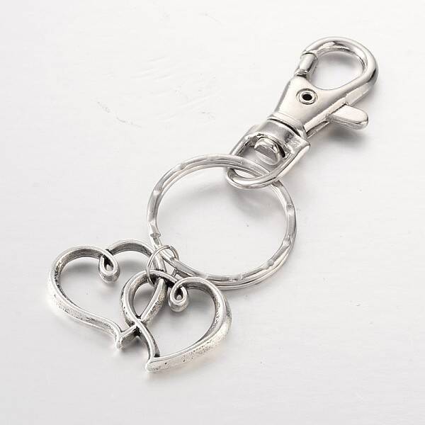 Heart to Heart Alloy Keychain