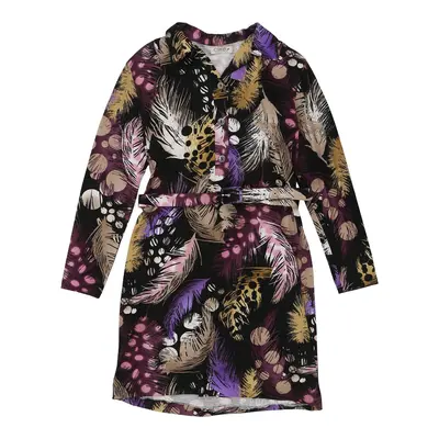 Clamle Collared Dress - Medium Multicoloured Cotton