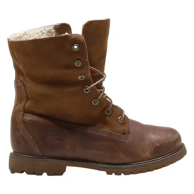 TIMBERLAND Lace-Up Boots Brown Leather Womens UK 8