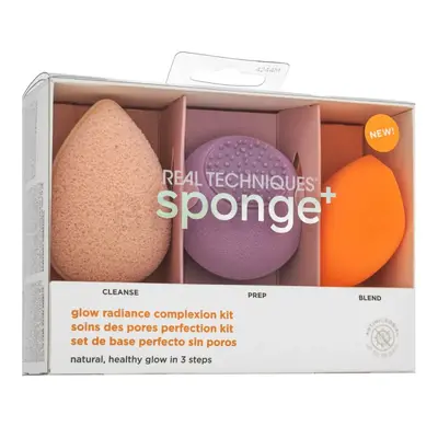 Real Techniques Sponge+ Glow Radiance Complexion Kit 3 pezzi