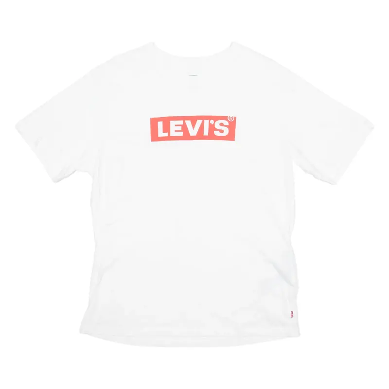LEVI'S Mens T-Shirt White Crew Neck M