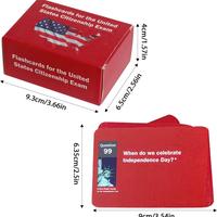 2025 Citizenship Test Cards - 100 USCIS Questions - Portable Naturalization Study Guide-U.S. Civics Test Bilingual Flash Card...