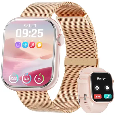 Smartwatch (Answer/Dial), 2024 Latest 1.85-inch Fitness Tracker, Pedometer, Multi-Sport Mode, Waterproof Women's & Men's Fitn...