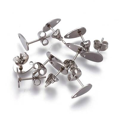 Non-Tarnish 304 Stainless Steel Stud Earring Findings