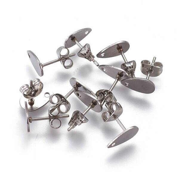 Non-Tarnish 304 Stainless Steel Stud Earring Findings