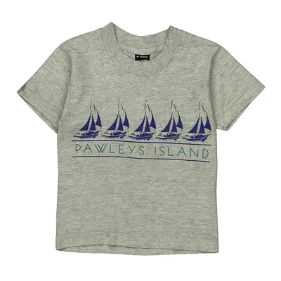 Age 6-8 Pawleys Island Screen Stars T-Shirt - XS Grey Cotton Blend