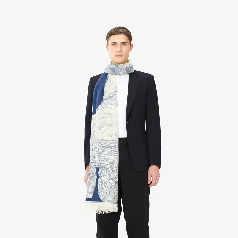 Scarf Et20mon24 Navy | Color: NAVY | Size: U