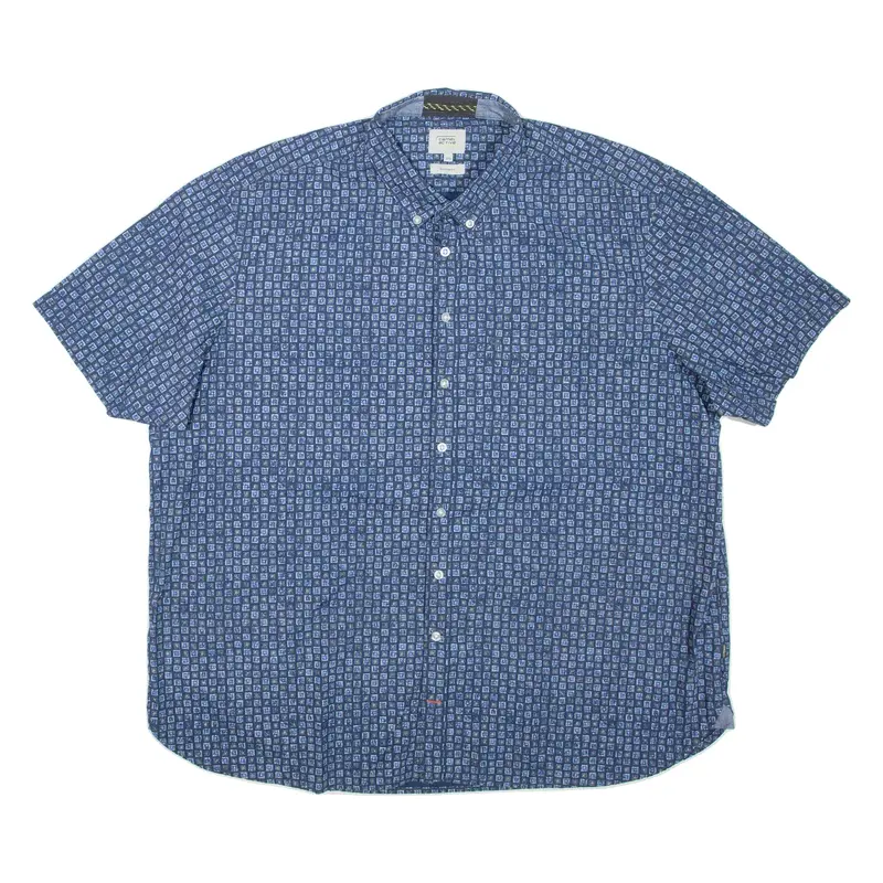 CAMEL ACTIVE Mens Shirt Blue Geometric 3XL