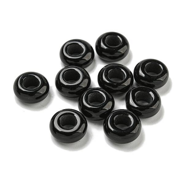 Natural Black Stone Beads