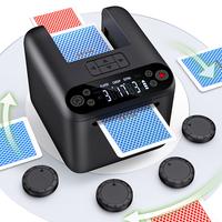 KPAW Automatic dealers 3 Deck, UNO Poker Dealer-12 Players, 4 Drawing Remotes, Rechargeable Playing Suitable for Texas Hold'e...