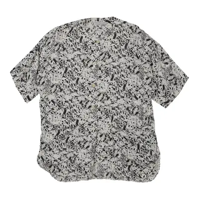 Gianni Versace Blouse - XL White Polyester Blend | Size: x-large