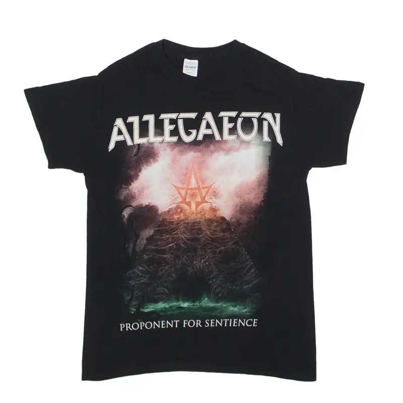 GLIDAN Allegaeon Band T-Shirt Black Short Sleeve Mens S