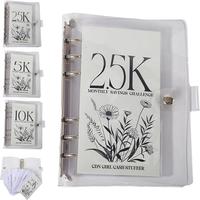 12-Month Envelopes  Saving Challenge Binder, Budget Binder With  Envelopes, Easy and Funny Way to Save 2.5K/5K/10K Dollars,  ...