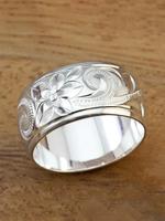 Vintage Flower Engraved Ring for Women, Western Jewelry, Fashion Jewelry for Party, Daily Decor, Trendy All-match & Exquisite...