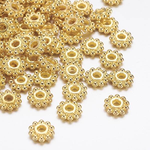 Gear Tibetan Style Alloy Spacer Beads