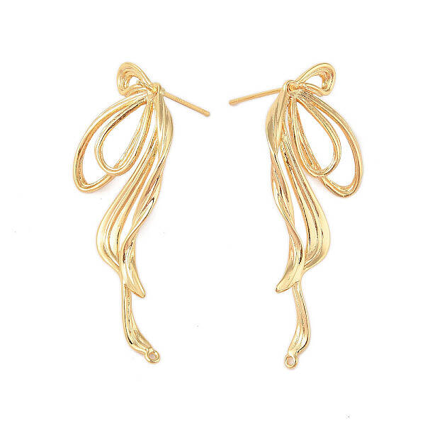 Brass Stud Earrings Findings