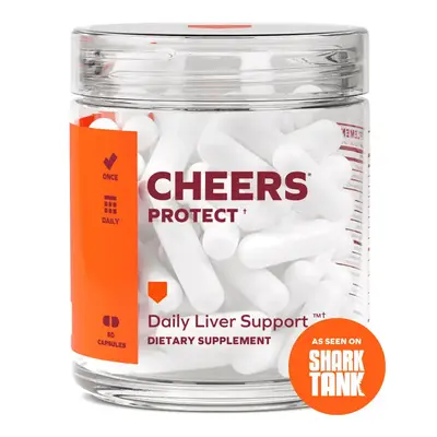 Cheers Protect | Daily Liver Supplement for Drinkers with L-Cysteine + DHM | Increase Glutathione Levels | 30 Doses | Cystein...
