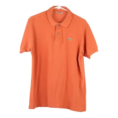 Lacoste Polo Shirt - Large Orange Cotton
