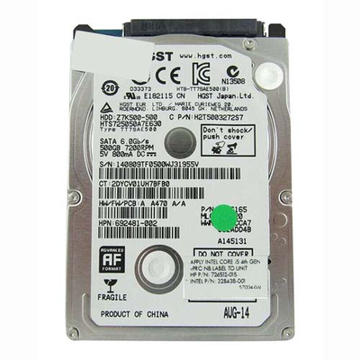 692481-002 HP 500GB 7200RPM SATA 6Gb/s 32MB Cache SFF 2.5-inch Hard Drive