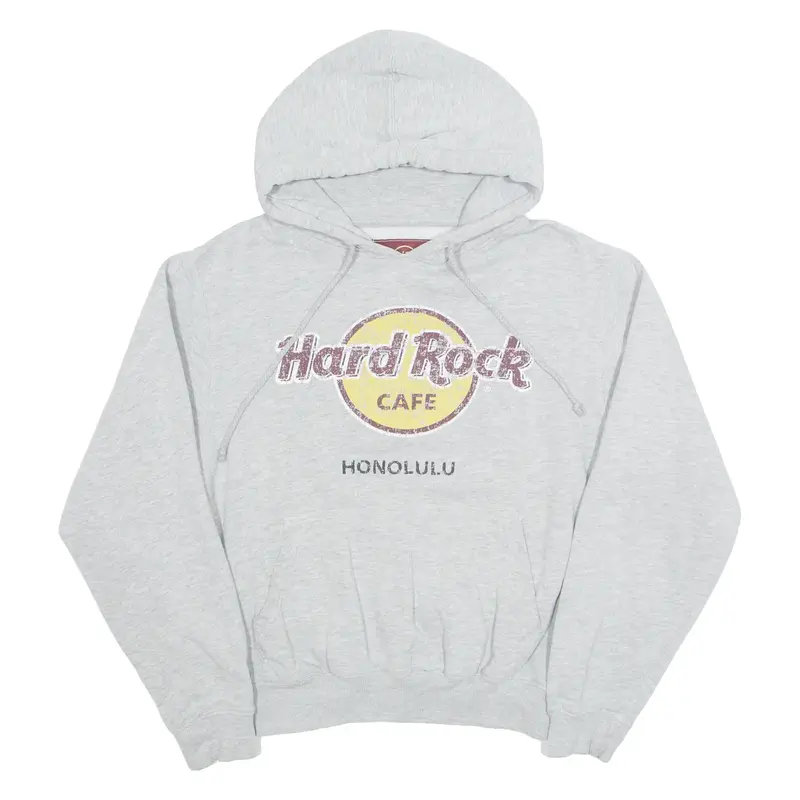HARD ROCK CAFE Honolulu Mens Grey Hoodie S