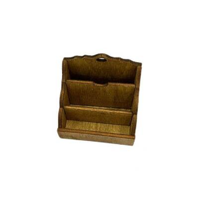 Wood Magazine Paper Rack Mini Model