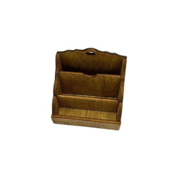 Wood Magazine Paper Rack Mini Model