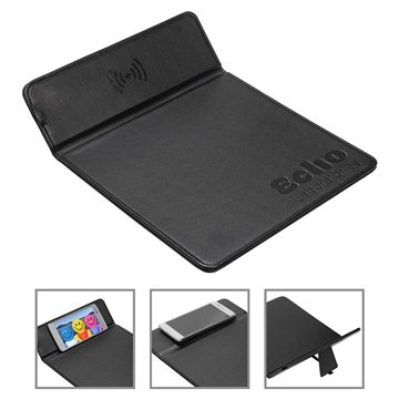 30 Promotional Accord Wireless Charger Mouse Pad with Kickstand - ...
