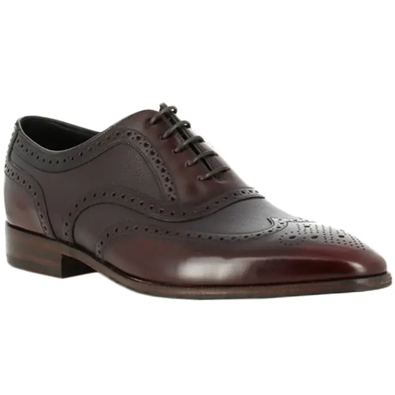 Loake Baskerville Leather Men's Oxfords Shoes - Burgundy - Size:US 10 Men