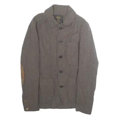 RED SEAL Womens Blazer Jacket Brown Wool M