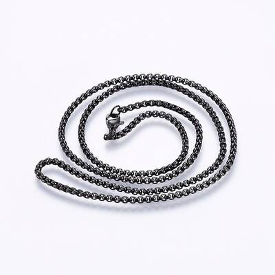 304 Stainless Steel Box Chain Necklaces