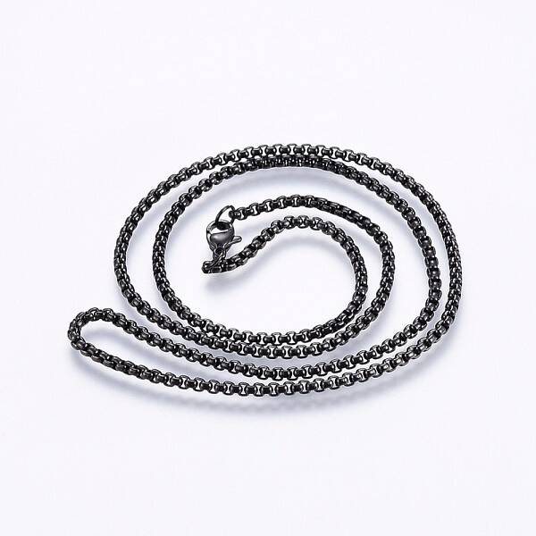 304 Stainless Steel Box Chain Necklaces