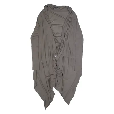 MASSIMO DUTTI Womens Kimono Blouse Grey Long Sleeve Silk S