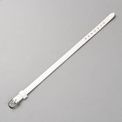 Blank PU Leather Cord Bracelet with Alloy Clasps
