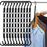 Multi-hole Hanger, 10pcs/set Creative Space Saving Hanging Clothes Hanger, Clothes Organizer, Home Organizer for Clothes, Dor...