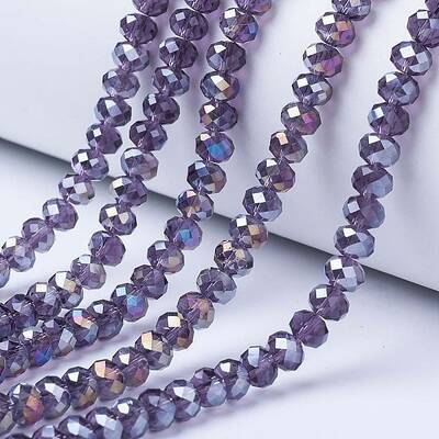 Electroplate Glass Beads Strands