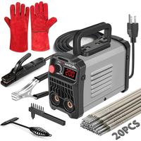 GripGuru  200Amp 20PCS Rods Stick Welder, Super MINI Portable Welding Machine, IGBT Inverter Welder Machine 110V with Hot Sta...