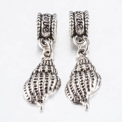 Tibetan Style Alloy European Dangle Charms