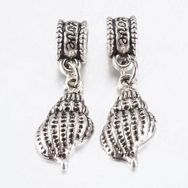 Tibetan Style Alloy European Dangle Charms