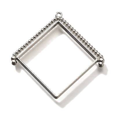 Alloy Open Back Bezel Pendants