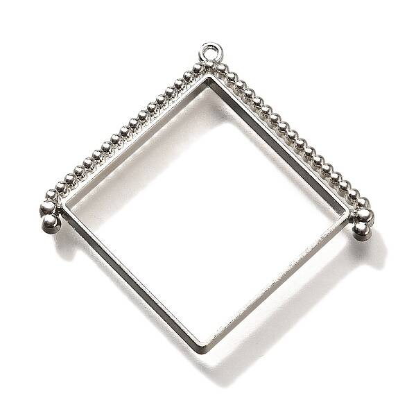 Alloy Open Back Bezel Pendants