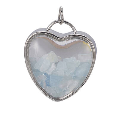 Natural Aquamarine Chips Pendants