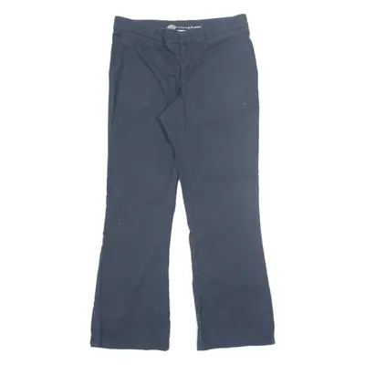 DICKIES Workwear Trousers Blue Slim Bootcut Womens W32 L30