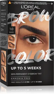 L'Oréal Semi-Permanent Eyebrow Tint 1.0 - Black