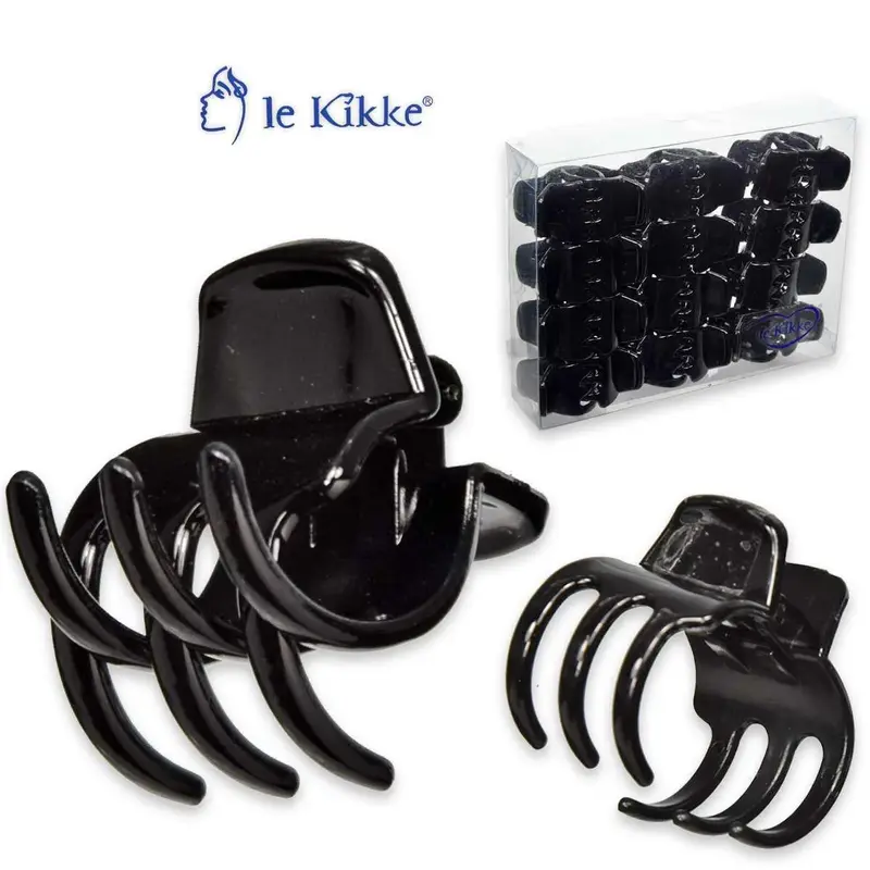 Le kikke black tweezers 3.5 x 3.5 cm box of 24 pieces