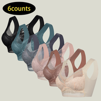 【6counts】Backless seamless lift bra for women invisible under clothes no lines brasier viral push