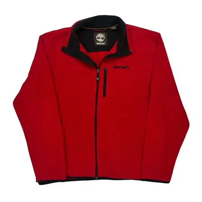 Timberland Fleece Jacket - XL Red Polyester