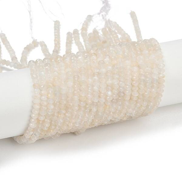 Natural White Moonstone Beads Strands