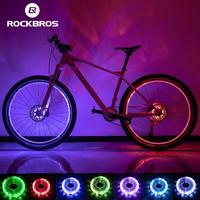 ROCKBROS Bicycle Wheel Hub Light Waterproof Smart 12 LED Colorful Flash Light Safety Warning Fit Balance MTB/Road bikes